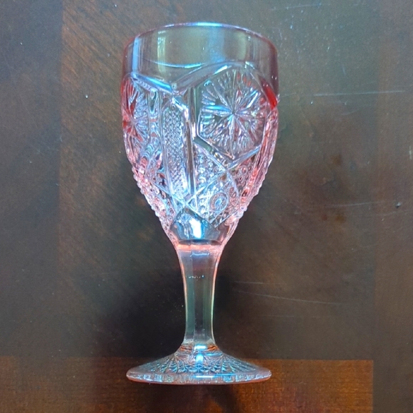 Mogul Variant Pink Water Goblets by Imperial Glass-Ohio